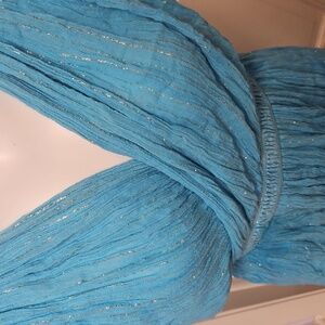 Greek Goddess Agean Sea Blue Dress